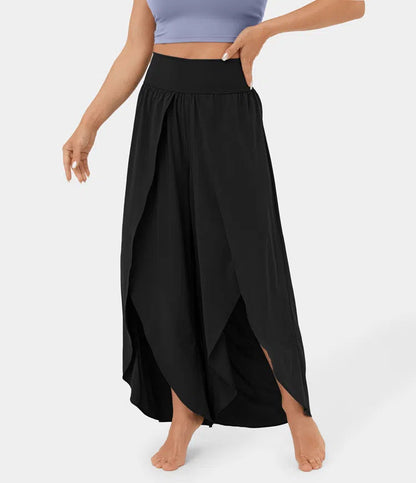 Ann – Weite Damenhose mit hohem Bund