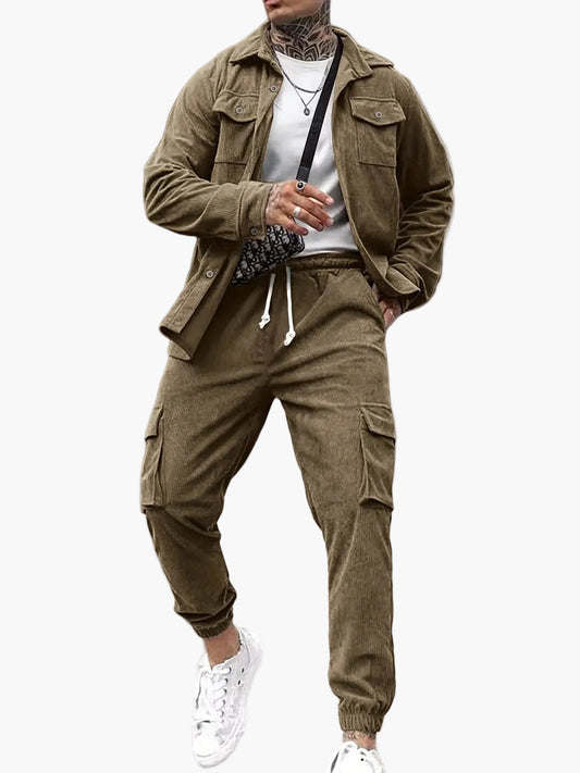Herren Freizeit Anzug Set – Sportlicher Streetstyle mit Jacke und Jogginghose, ideal für Alltag und Freizeit