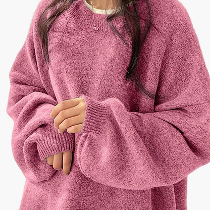 Damen Oversize Pullover Lässig Komfortable Freizeitmode
