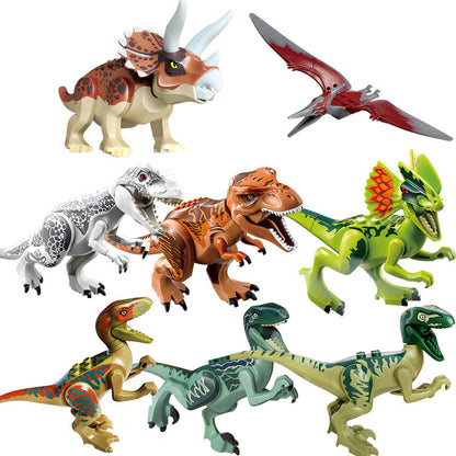 Kinder Dinosaurier Baustein Figuren Set – Lernspielzeug und Sammelobjekt, Mini Spielfiguren zum Spielen und Lernen