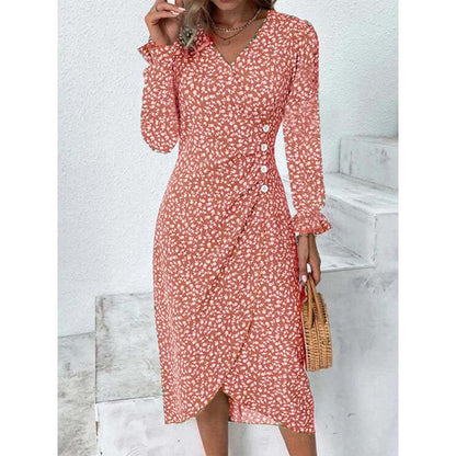 Abigail – Asymmetrisches Kleid mit Puffärmeln