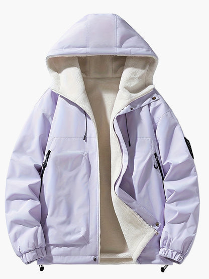 Herren Winterjacke mit Kapuze – Casual Streetwear Outdoorjacke