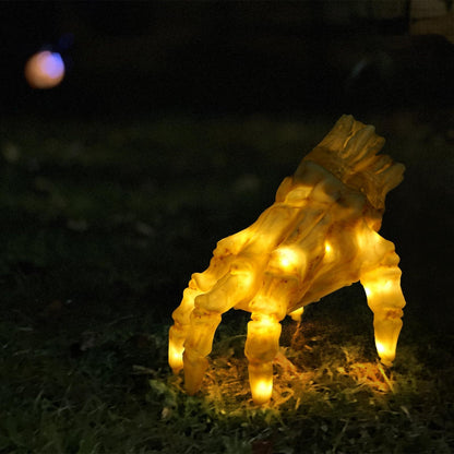 Halloween Glowing Electric Ghost Hand – Movable Zombie Decoration for Horror Parties & Haunted House
