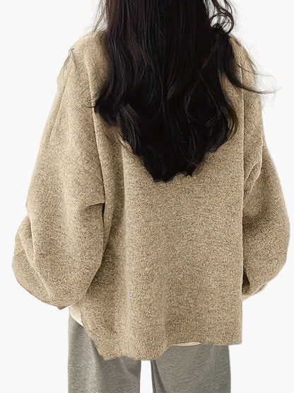 Damen Oversize Pullover Lässig Komfortable Freizeitmode