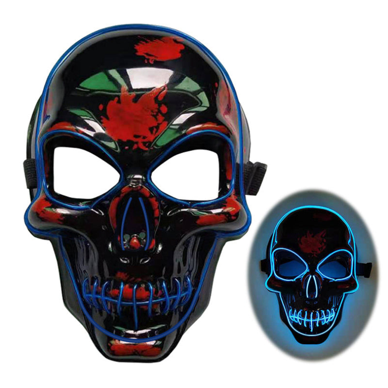 Halloween LED Glowing Skull Mask for Adults – Perfect for Costume Parties & Spooky Decorations