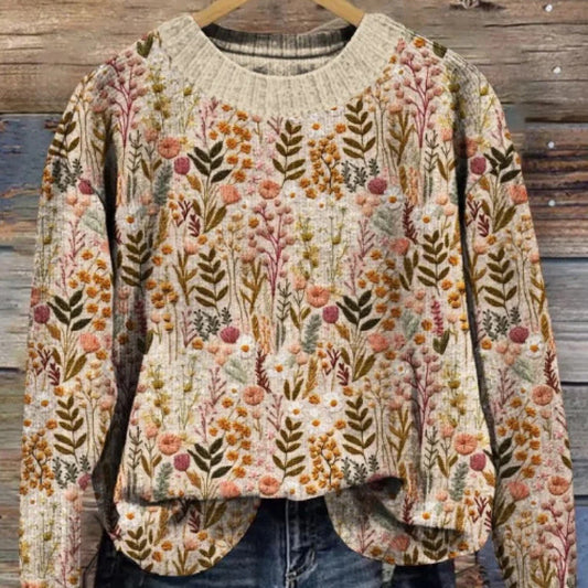 Tracy – Abstrakter Damenpullover mit 3D-Muster