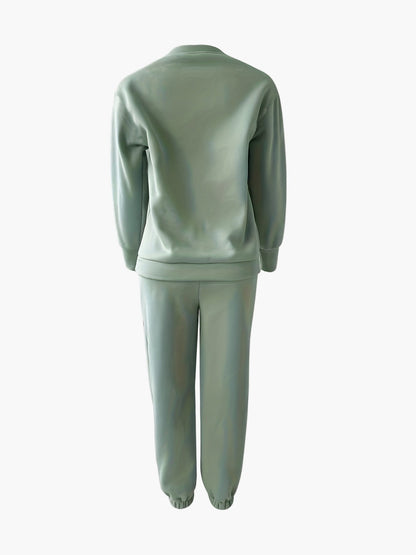 Damen Sweatshirt Jogginganzug Set – Bequemes Freizeit Outfit für Alltag & Sport