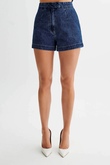 Damen Zweiteiler Jeansweste und High-Waist Shorts Set – Modisches Streetwear Outfit für Freizeit & Sommer
