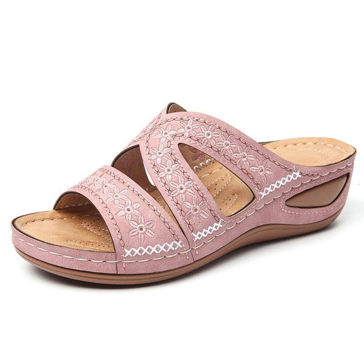 Holly – Bestickte Damen Sandalen und Hausschuhe
