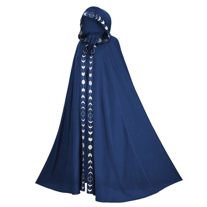 Halloween cloak with hood for adults – magical witch & wizard costume, unisex, perfect for Halloween parties