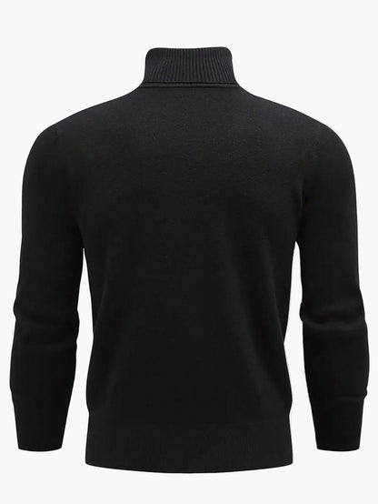 Men's turtleneck sweater – Fashionable, slim-fit knitted sweater for leisure and everyday wear