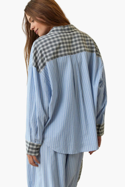 Damen Pyjama Set Oversize Zweiteiler – Modernes Loungewear für Zuhause und Schlaf