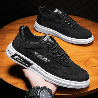 William – Schnür-Sneaker mit Buchstaben-Print und Plattform