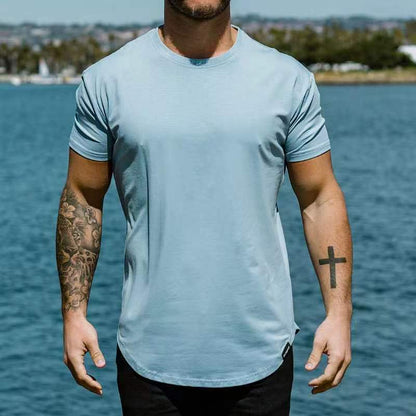 Aaron – Slim Fit Sport T-Shirt mit Rundsaum