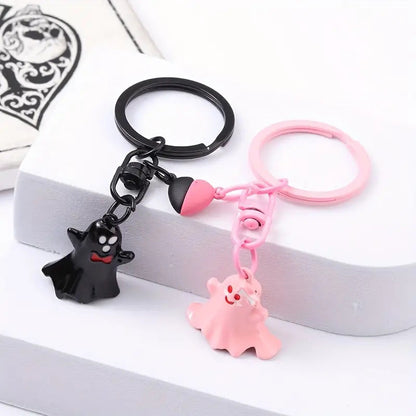 Halloween Keychain Set – Cute Ghosts for Couples, Friends & Decoration