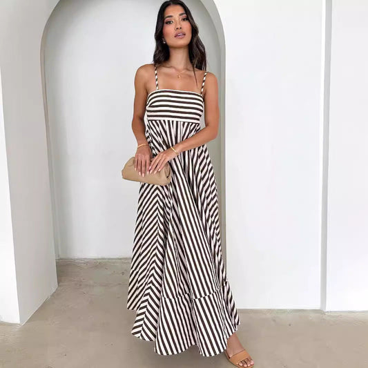 Shannon – Bedrucktes Rückenausschnitt-Slingkleid
