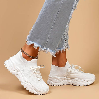 Damen Chunky Sneaker mit Memory-Schaum – Sportlicher Freizeitschuh mit Komfortsohle