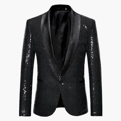 Herren Glitzer Sakko für festliche Anlässe – Eleganter Party-Blazer mit Pailletten