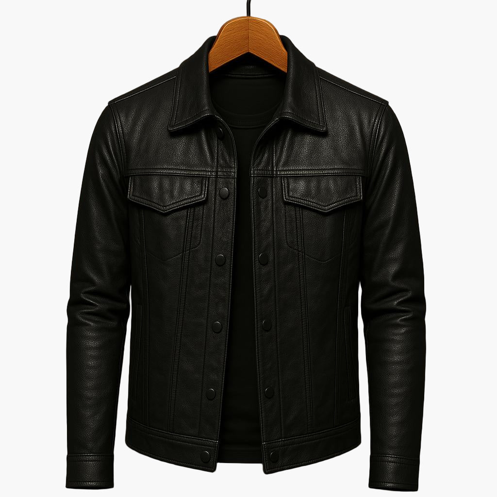 Herren Moto-inspirierte Jacke – Zeitloser Stil für Freizeit und Alltag