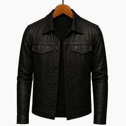 Herren Moto-inspirierte Jacke – Zeitloser Stil für Freizeit und Alltag
