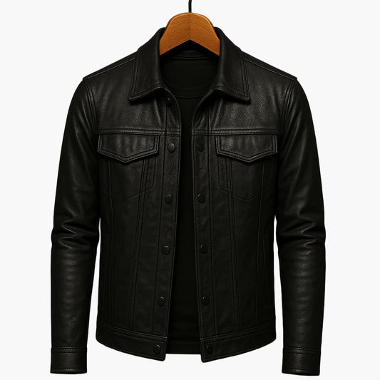 Herren Moto-inspirierte Jacke – Zeitloser Stil für Freizeit und Alltag