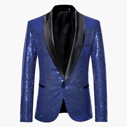 Herren Glitzer Sakko für festliche Anlässe – Eleganter Party-Blazer mit Pailletten