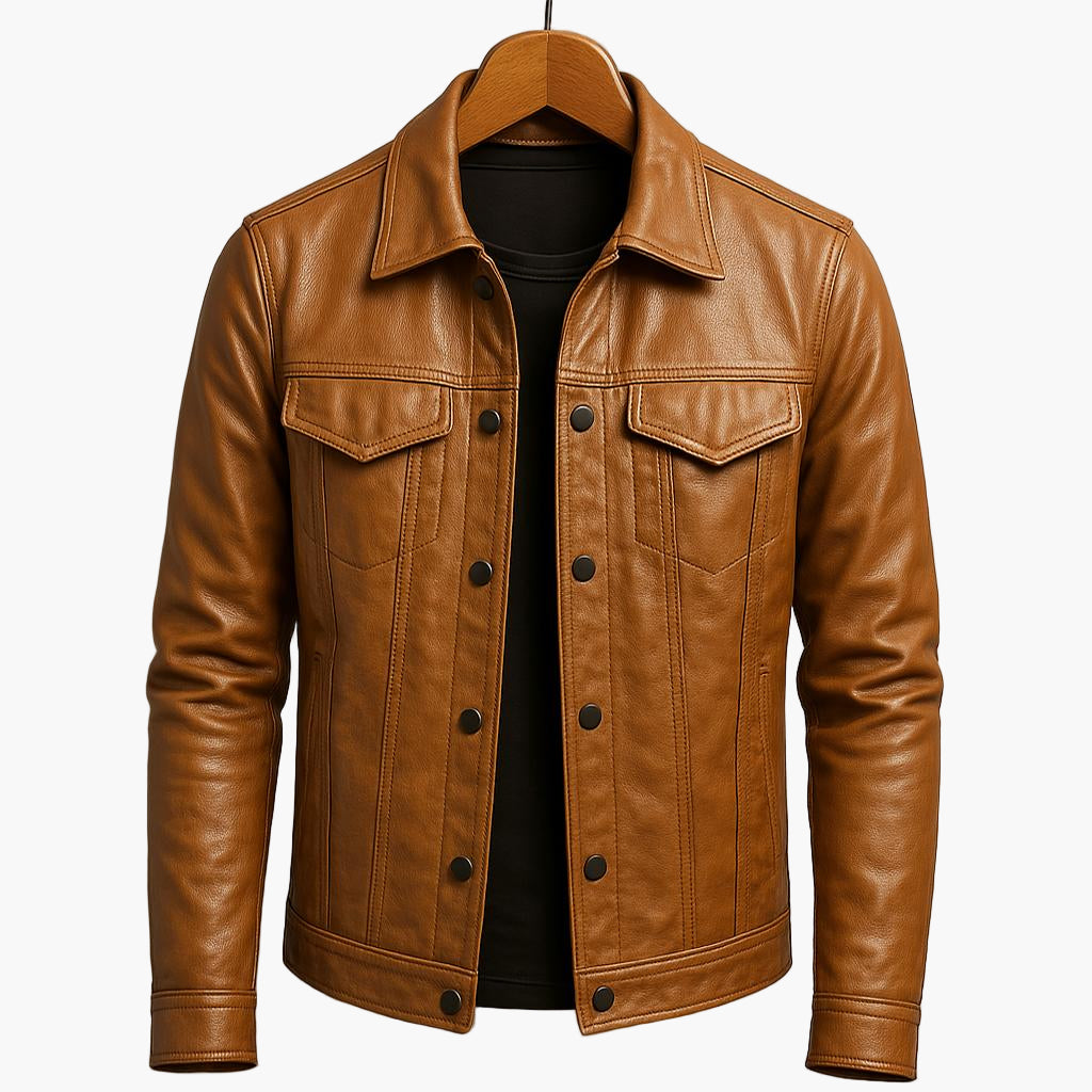 Herren Moto-inspirierte Jacke – Zeitloser Stil für Freizeit und Alltag