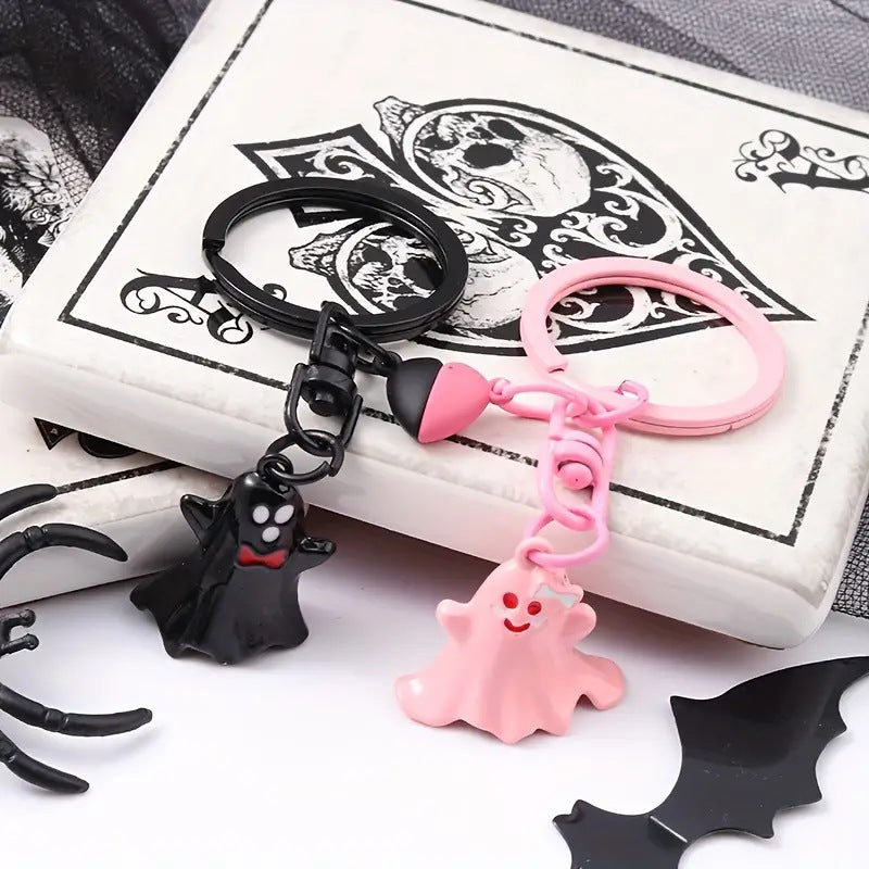 Halloween Keychain Set – Cute Ghosts for Couples, Friends & Decoration