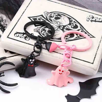 Halloween Keychain Set – Cute Ghosts for Couples, Friends & Decoration
