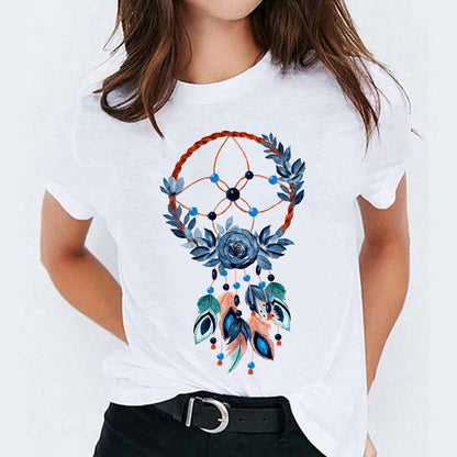 Alice – Süßes T-Shirt mit Cartoon-Druck
