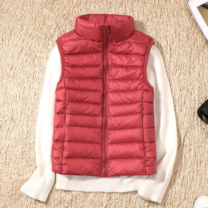 Damen Steppweste Leicht Daunenweste Modern Outdoor Alltag