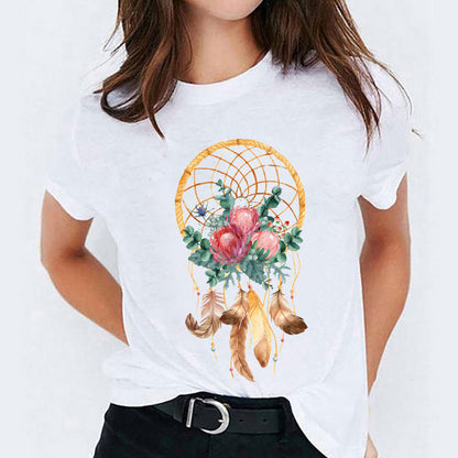 Alice – Süßes T-Shirt mit Cartoon-Druck