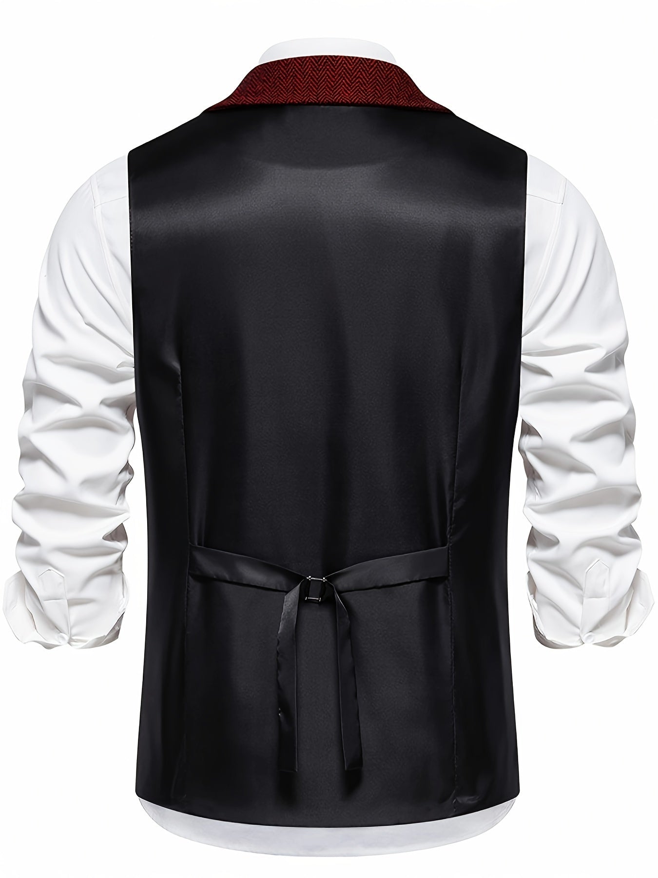 Men's vest in vintage business style – elegant suit vest for office and festive occasions