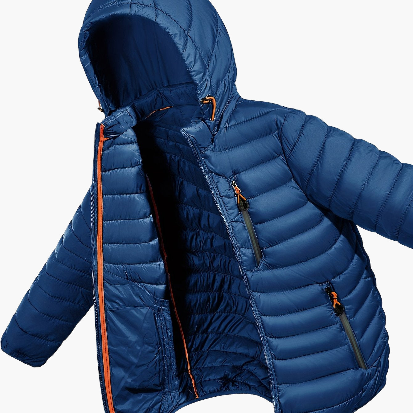 Herren Steppjacke mit Kapuze – Leichte Outdoor Übergangsjacke, Casual Style