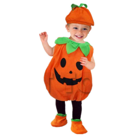 Halloween Kids Pumpkin Costume – Funny Dress-Up Set for Boys and Girls