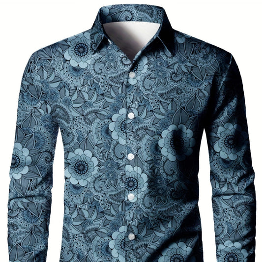 Tom – 3D digital print men's shirt in American style