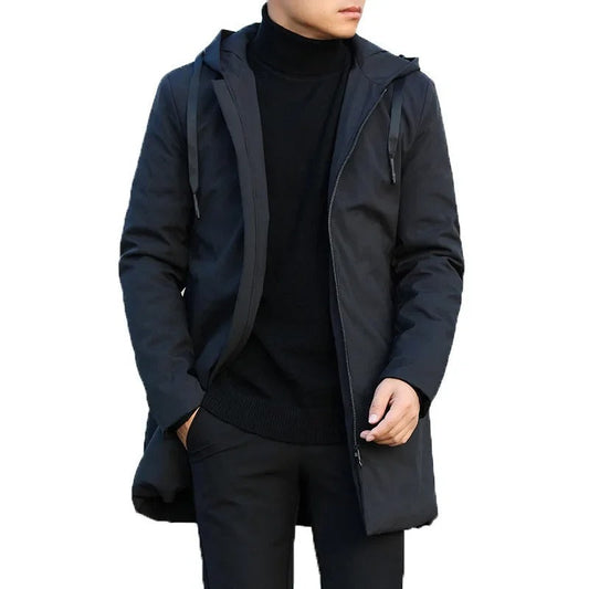 Men's Winter Jacket – Modern Outdoor Transitional Jacket with Hood, Windproof and Waterproof, Perfect for Autumn and Winter