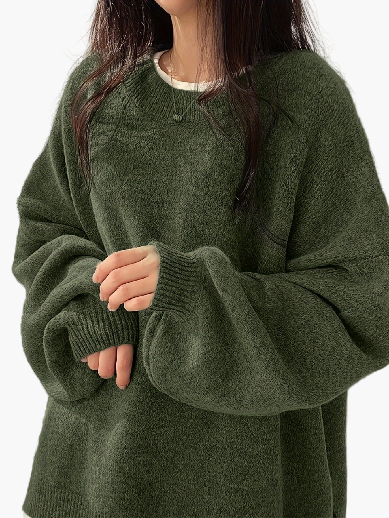 Damen Oversize Pullover Lässig Komfortable Freizeitmode