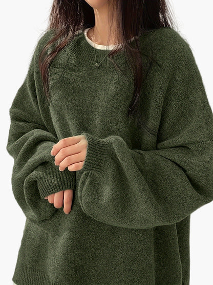 Damen Oversize Pullover Lässig Komfortable Freizeitmode
