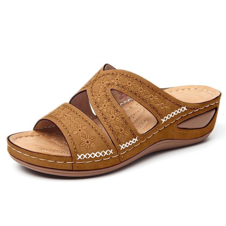 Holly – Bestickte Damen Sandalen und Hausschuhe