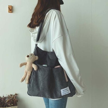 Sophie – Große Kapazität Strukturierte Weiche Vegane Leder Eimer Tasche