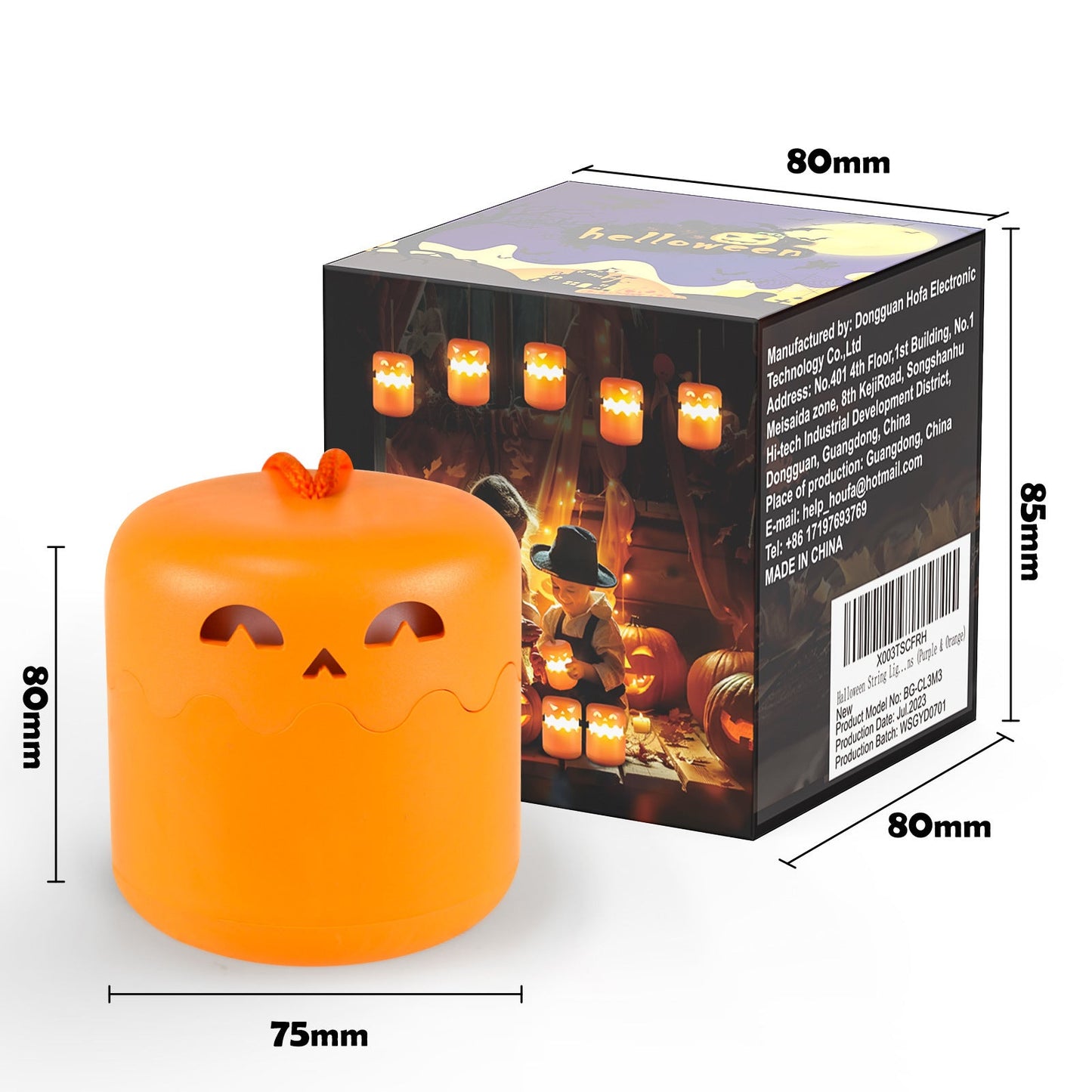 Halloween LED decorative lights – spooky pumpkin lanterns for party & home