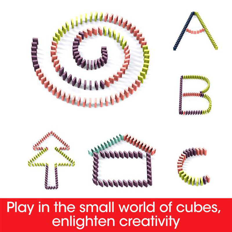 Domino pull toy for children – creative learning game, automatic domino placer, educational toy