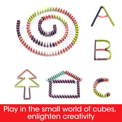 Domino pull toy for children – creative learning game, automatic domino placer, educational toy