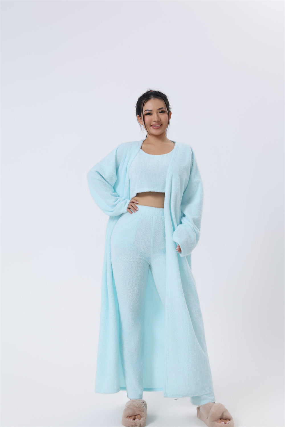 Kimberley – 3-teiliges Lounge-Set für Damen, süße Loungewear, warmer Anzug