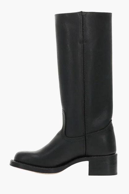 Women's Boots Western Style Classic – Fashionable Block Heel Boots for Everyday and Leisure