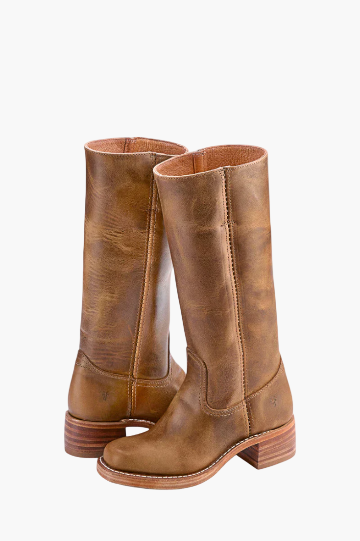 Women's Boots Western Style Classic – Fashionable Block Heel Boots for Everyday and Leisure