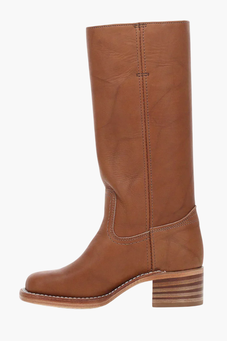 Women's Boots Western Style Classic – Fashionable Block Heel Boots for Everyday and Leisure