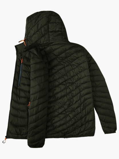 Herren Steppjacke mit Kapuze – Leichte Outdoor Übergangsjacke, Casual Style