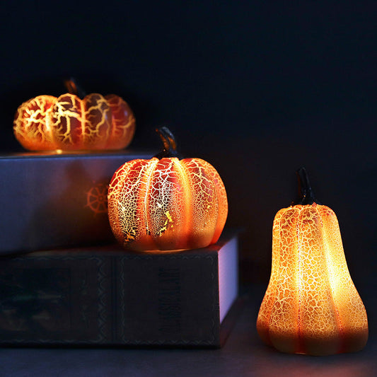 Halloween LED Pumpkin Decoration – Glowing Pumpkin Lantern for Atmospheric Halloween Ambiance